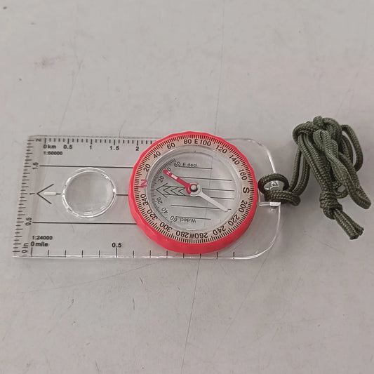 Luminous Expedition Compass, Shockproof Outdoor Navigation For Hiking And Survival
