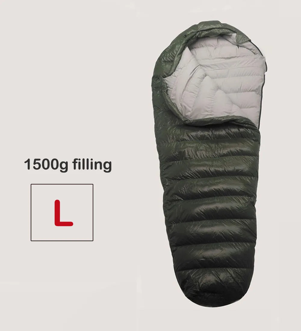 Kamperbox Cold Temperature Winter Down Sleeping Bag For Camping