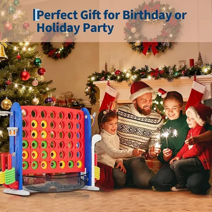 HiMISS Giant Connect 4 Outdoor Multi-Game Set With Carry Bag