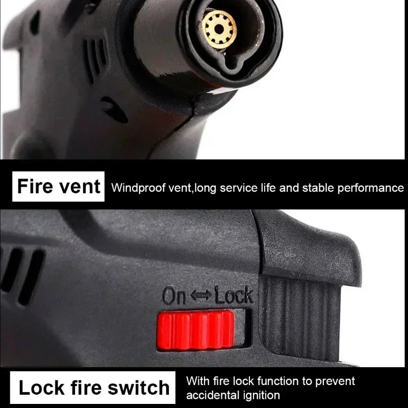 TopFlames Outdoor Butane Torch Lighter Windproof Welding Gun