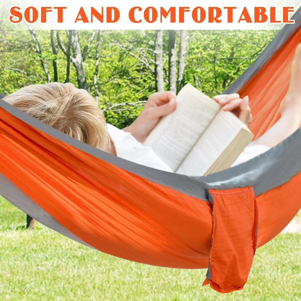 Ultralight Nylon Parachute Hammock With Straps Carabiners