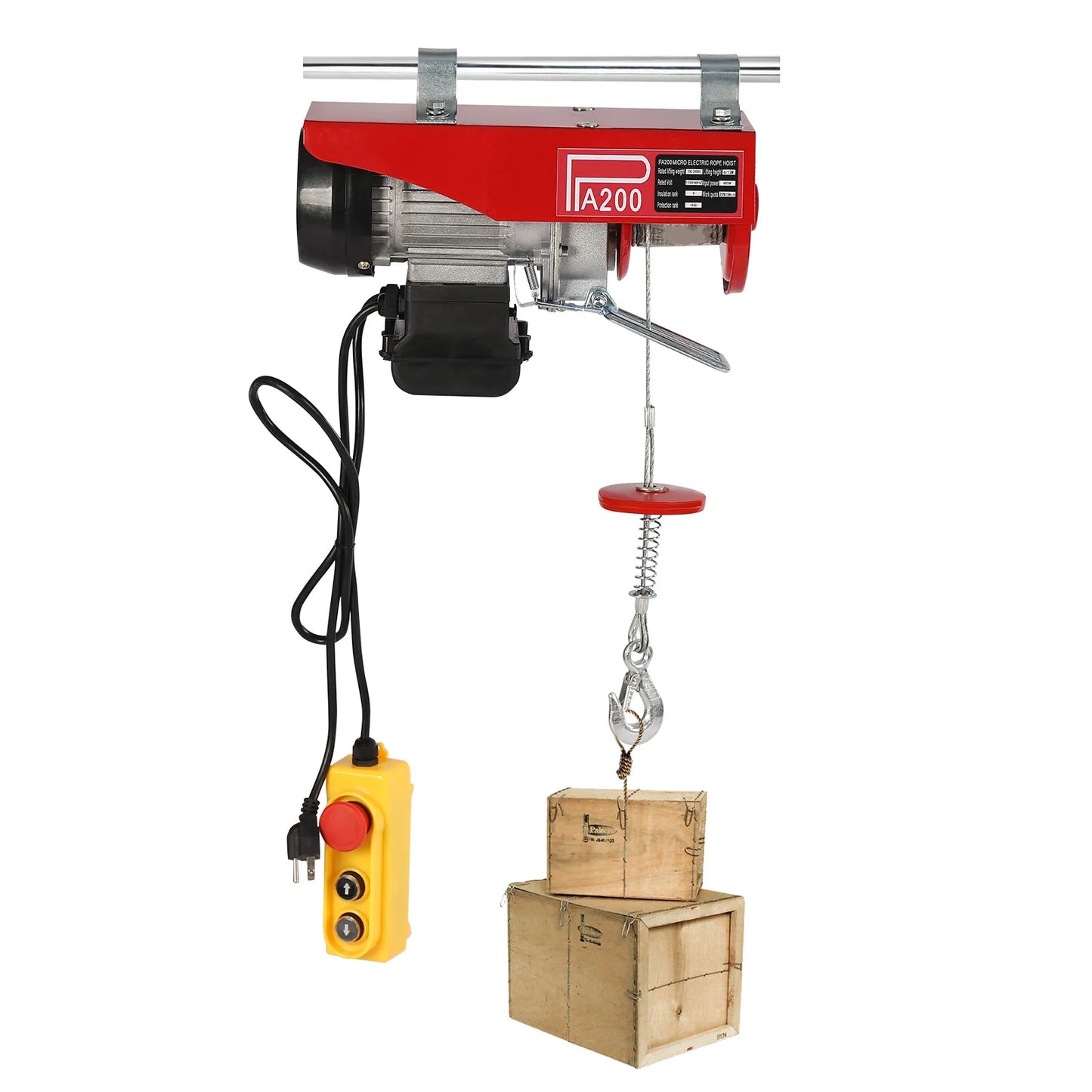 2-Ton Electric Hoist Winch With Remote Control 110V