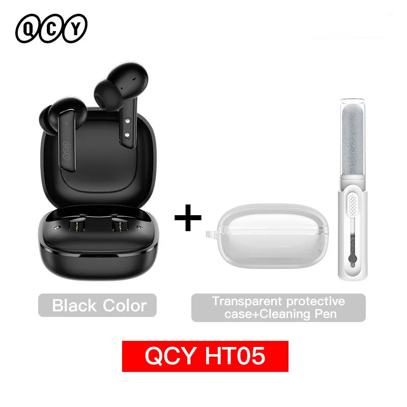 QCY HT05 ANC Wireless Earbuds With 40dB Noise Cancellation Bluetooth 5.2