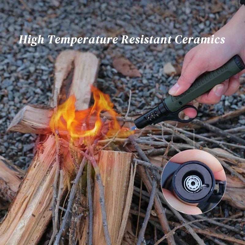 TopFlames Outdoor Camping Gas Lighter Windproof Adjustable Flame