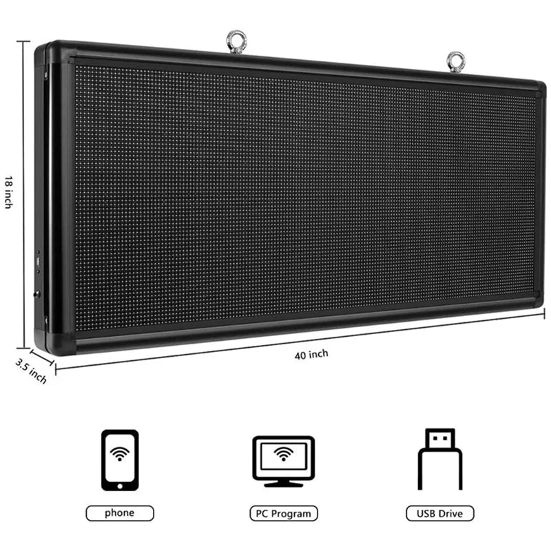 P6 WiFi Outdoor LED Sign Programmable Display For Scrolling Messages