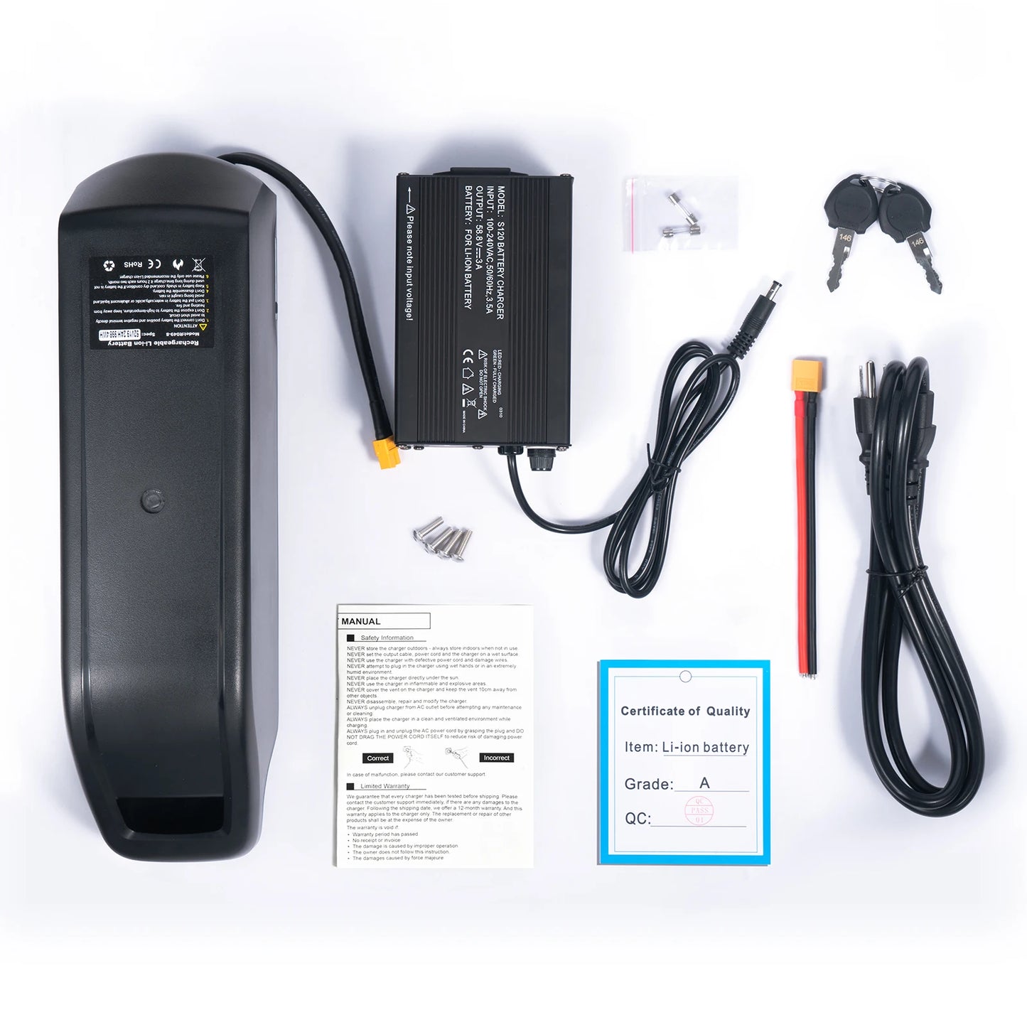 UNITPACKPOWER Ebike Battery 36V 48V 52V 20Ah for Bafang