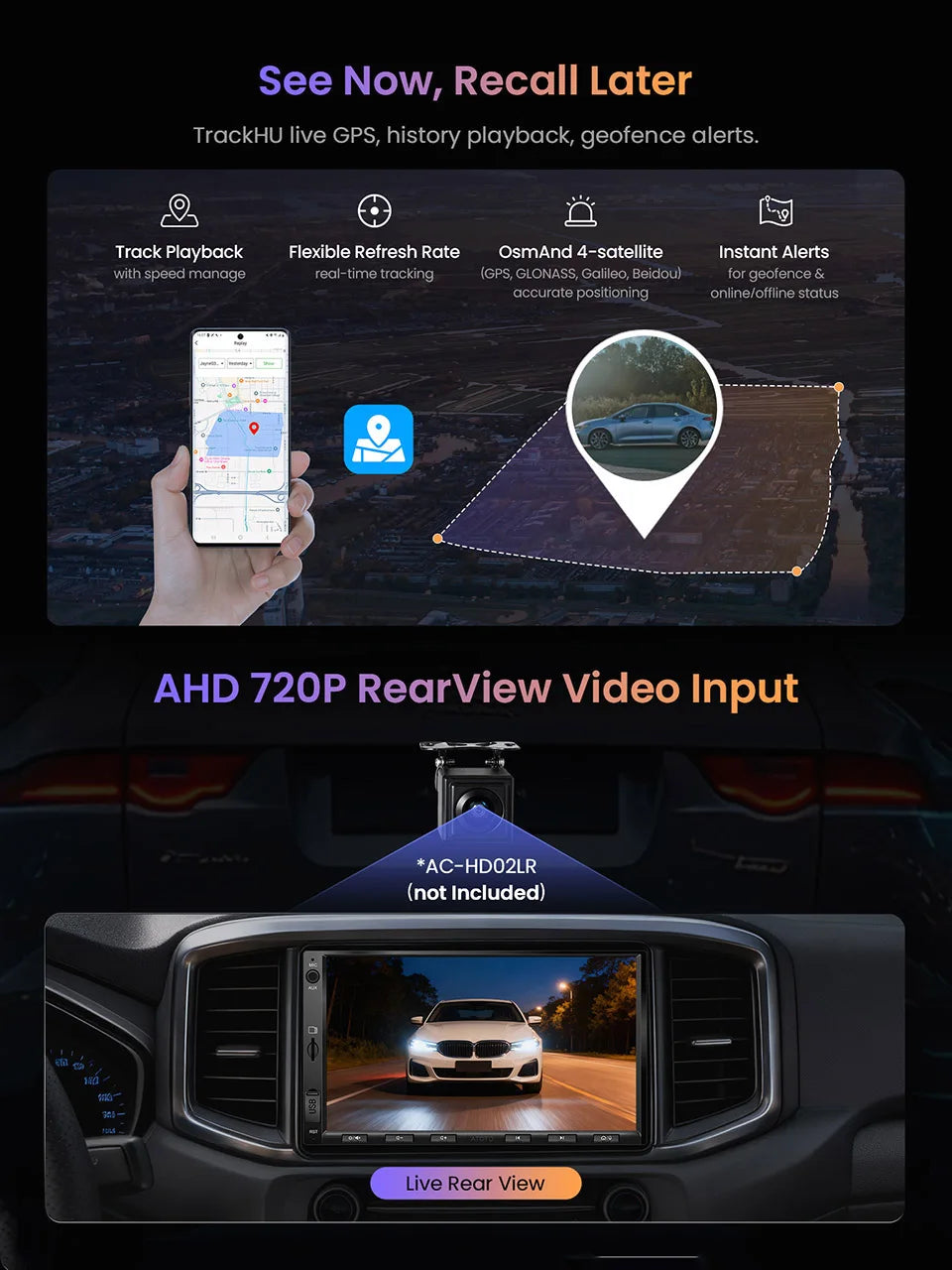 ATOTO Double Din Android Car Stereo System With CarPlay