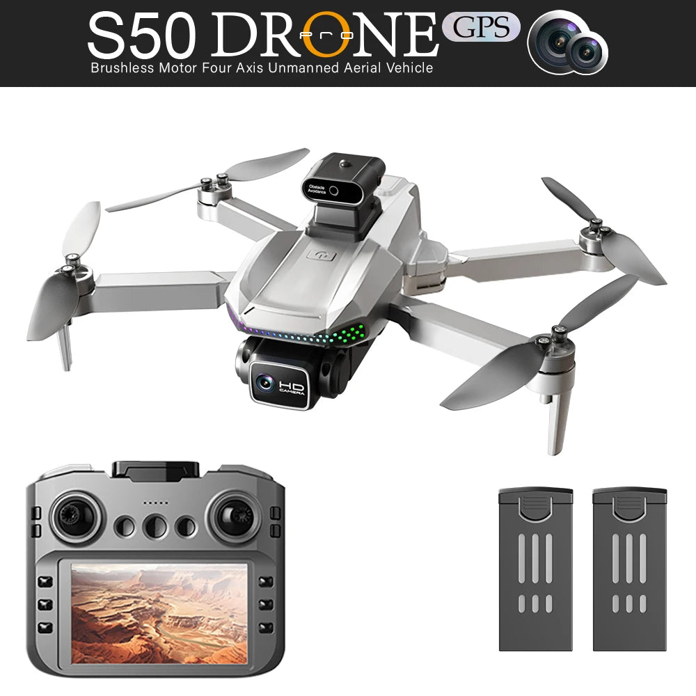 EY S50 Pro GPS Drone With 2 Batteries And HD Camera Obstacle Avoidance