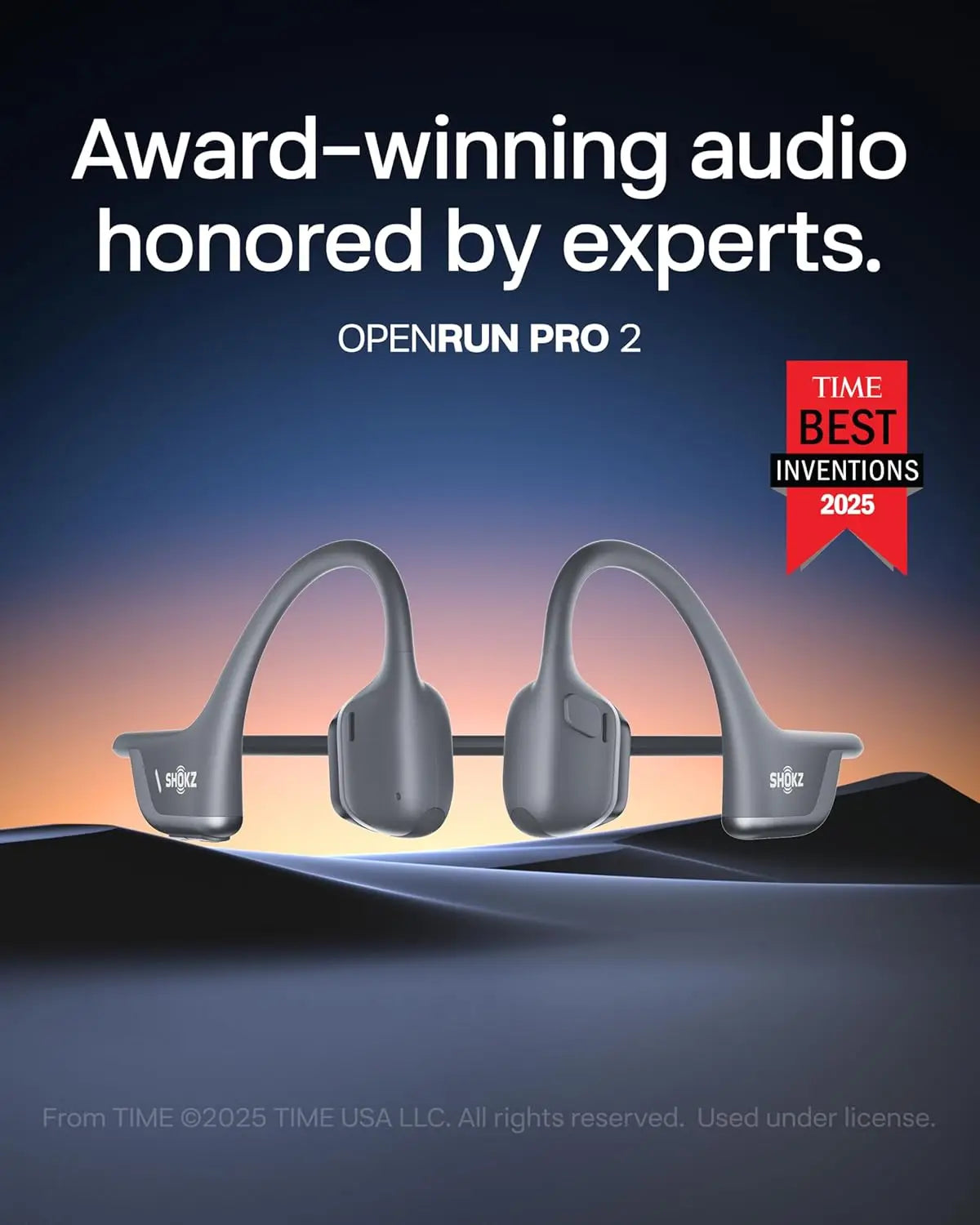 Open-Ear Bone Conduction Headphones for Running Sweat-Resistant