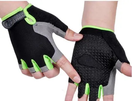 Anti Slip Breathable Half Finger Cycling Gloves For Men Women