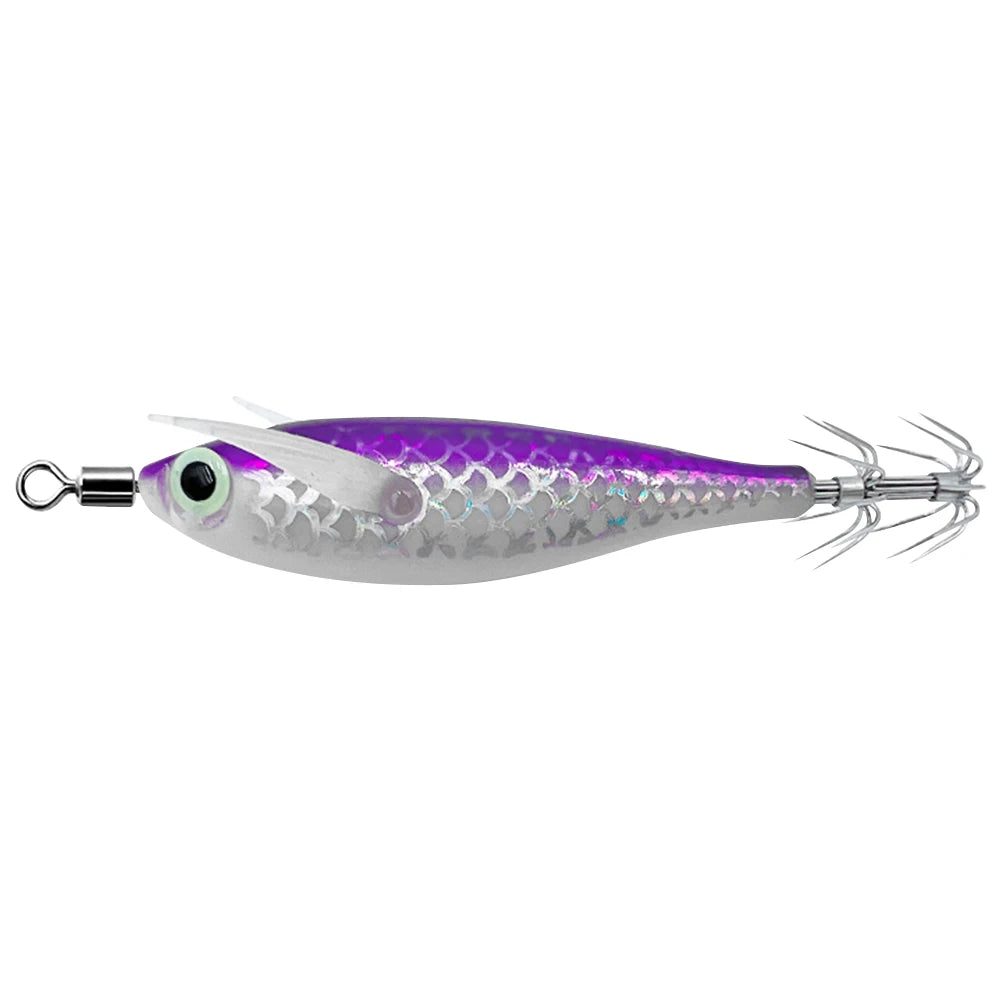 Glow In The Dark Squid Fishing Lure With Dimensional Eyes