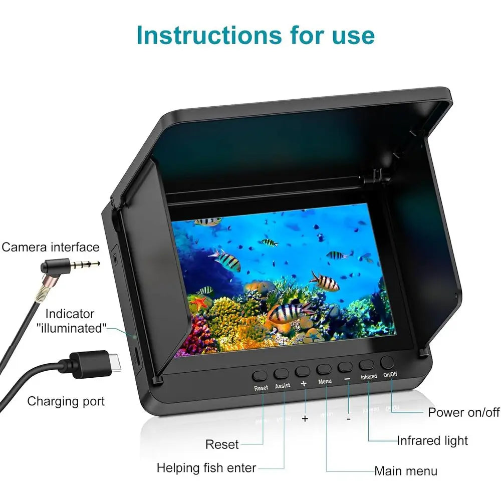 Ice Fishing Portable Fish Finder With Night Vision