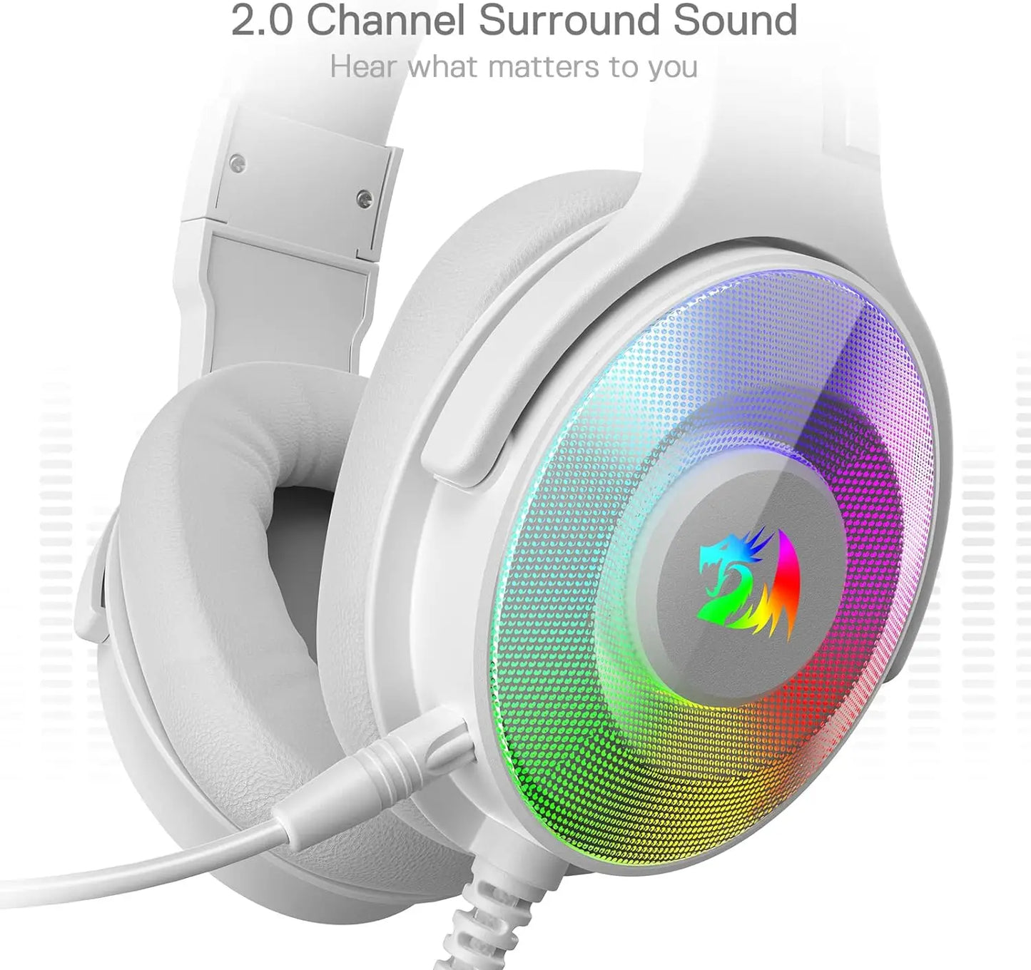 Redragon H350 Wired Gaming Headset RGB Backlight