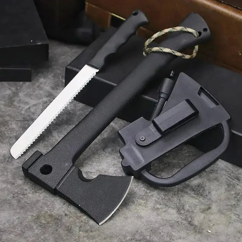 Doom Blade Camping Hand Axe With Saw And Fire Starter