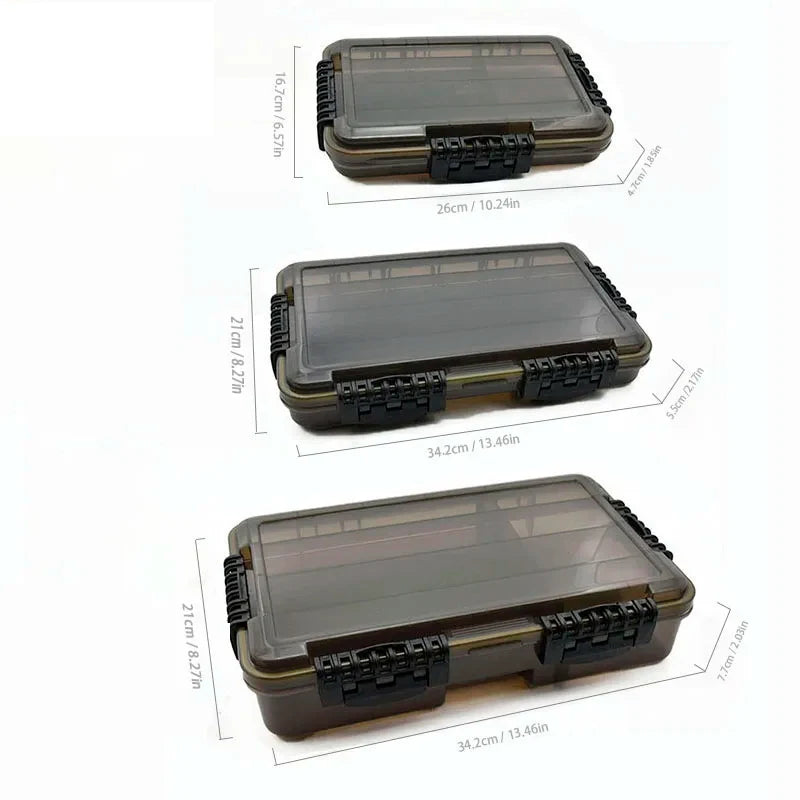 JSFUN Waterproof Fishing Tackle Box Organizer For Accessories