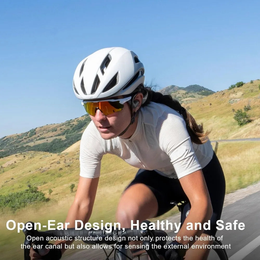 Open Ear Bluetooth Headphones With Wireless Microphone For Sport