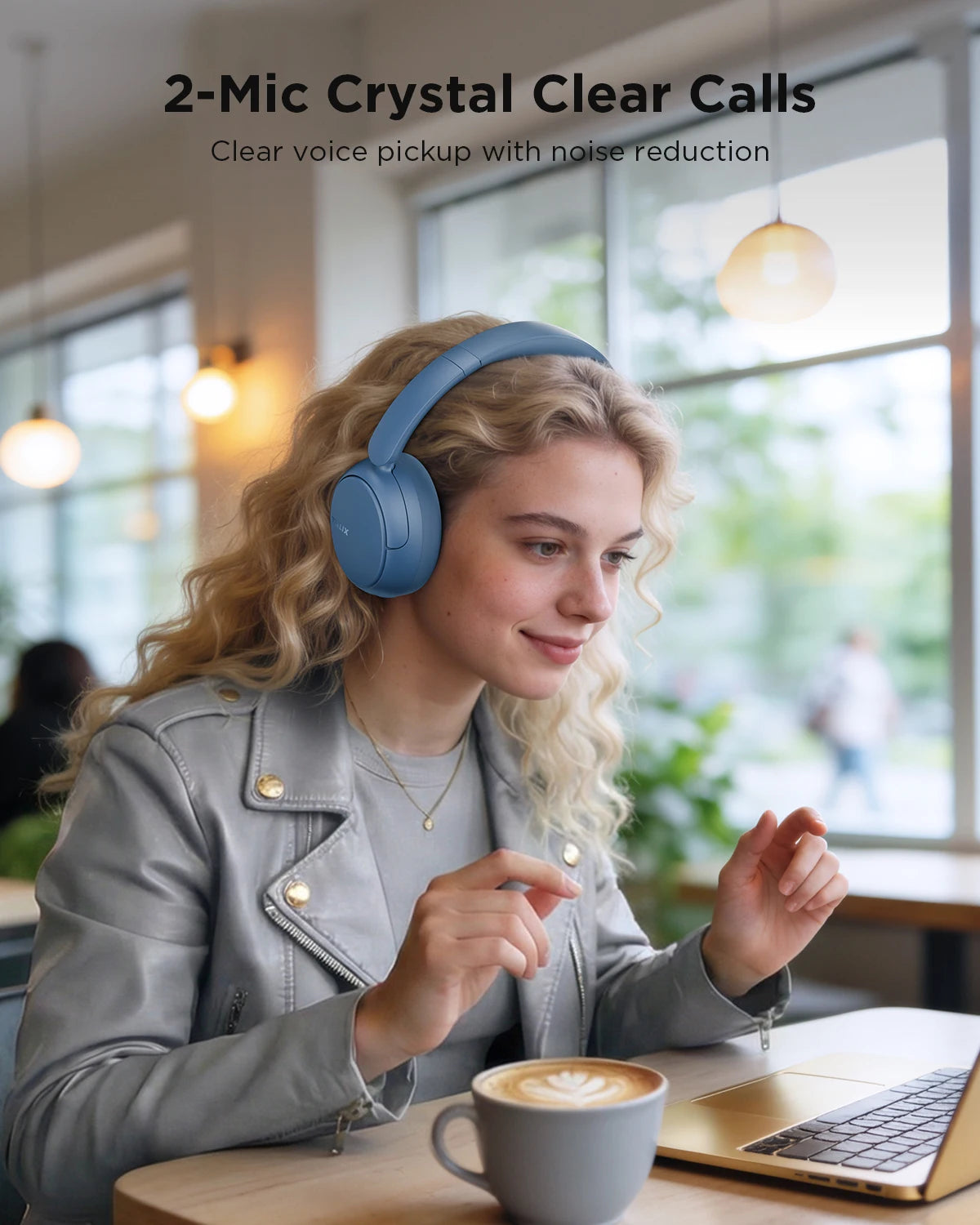 TALIX H30 Wireless Over Ear Bluetooth Headphones Hybrid ANC 110H