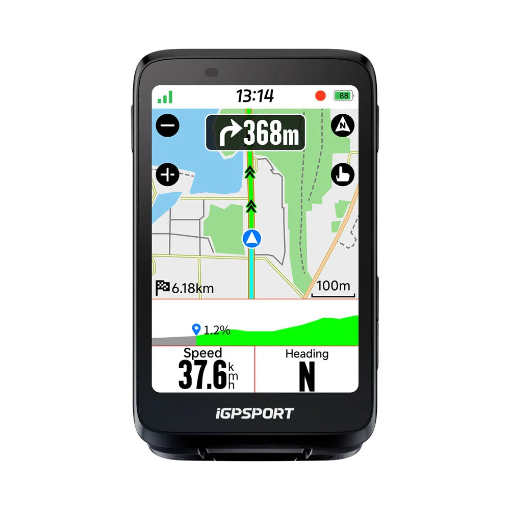 iGPSPORT Bicycle GPS Computer BiNavi Touchscreen Route 35h Battery IPX7