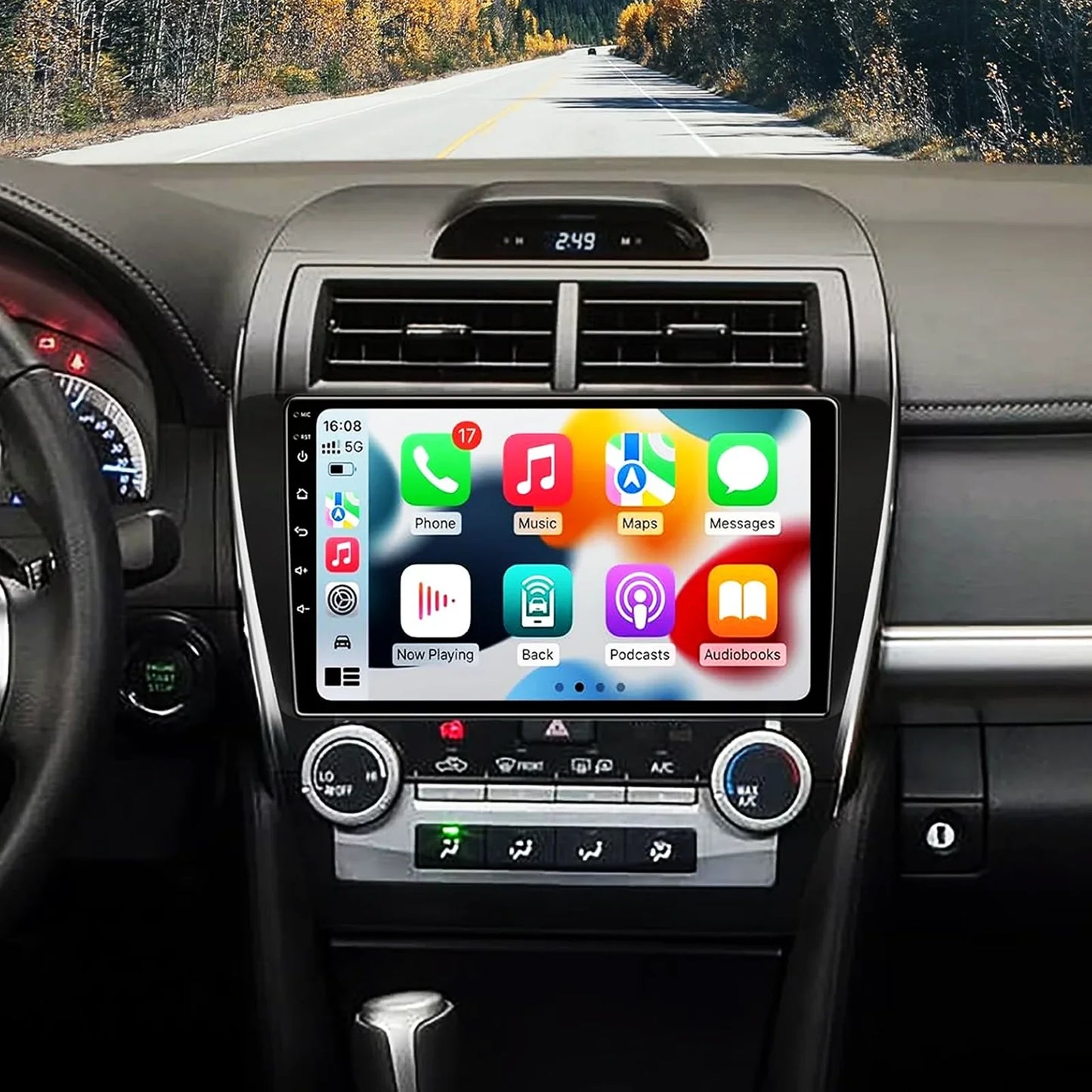 LEEOCAR Android Car Stereo With CarPlay GPS For Toyota Camry