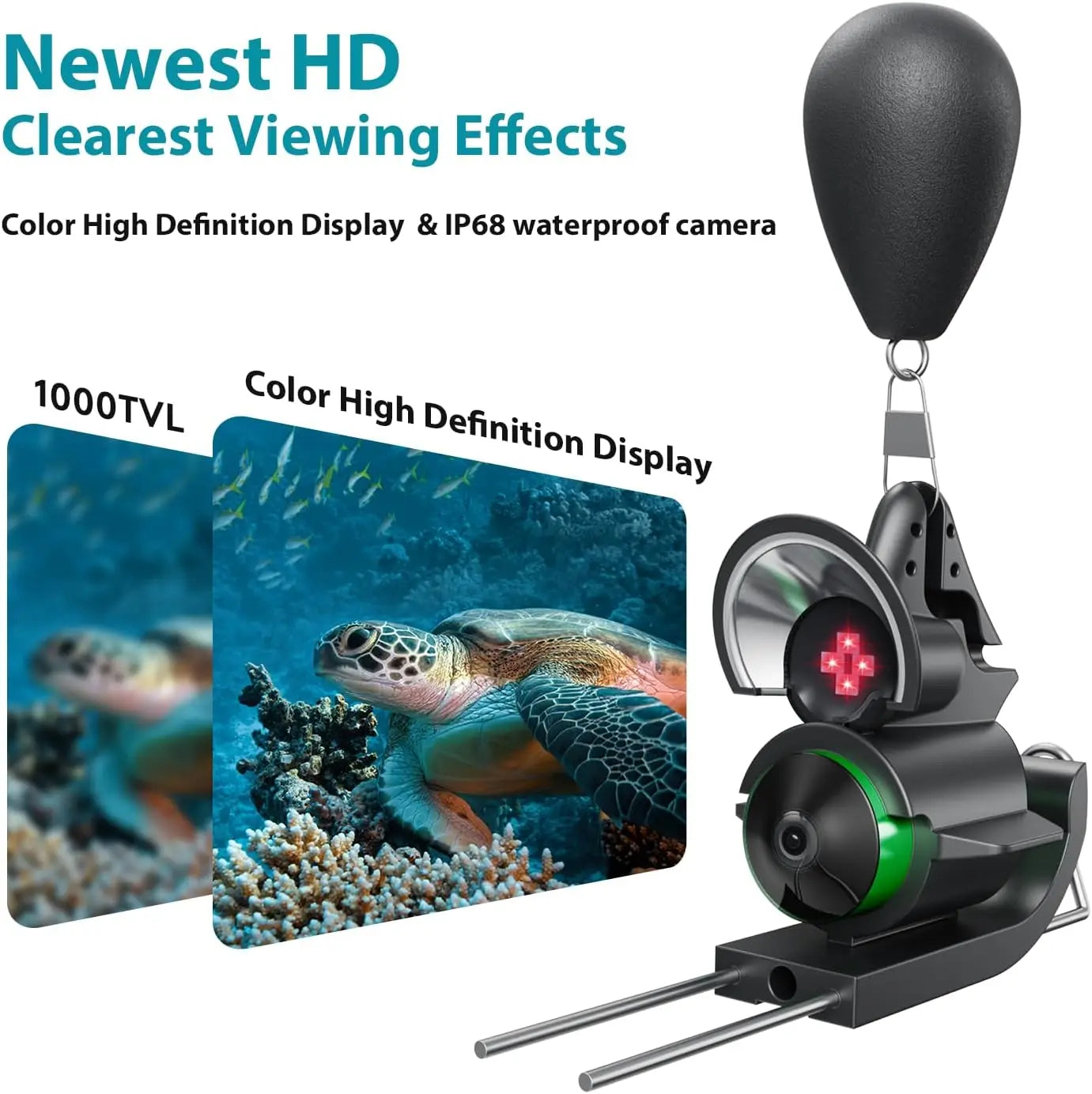 Underwater Fishing Camera With HD LCD Display And Battery Pack