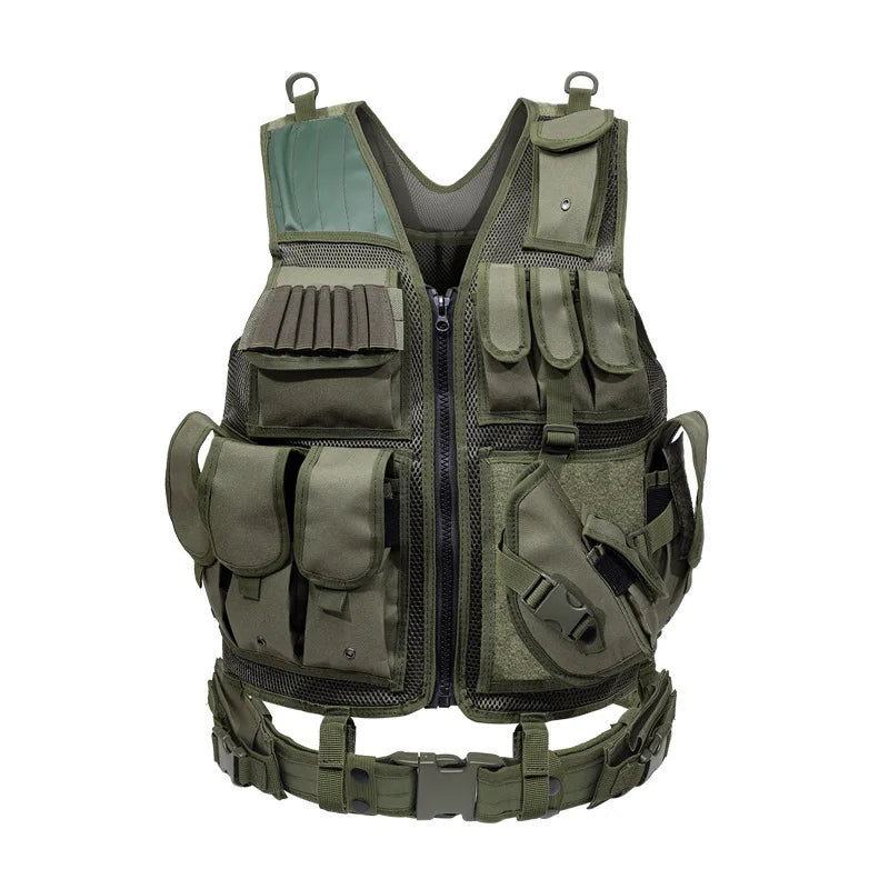 Tactical Molle Vest Adjustable Combat Body Armor Gear