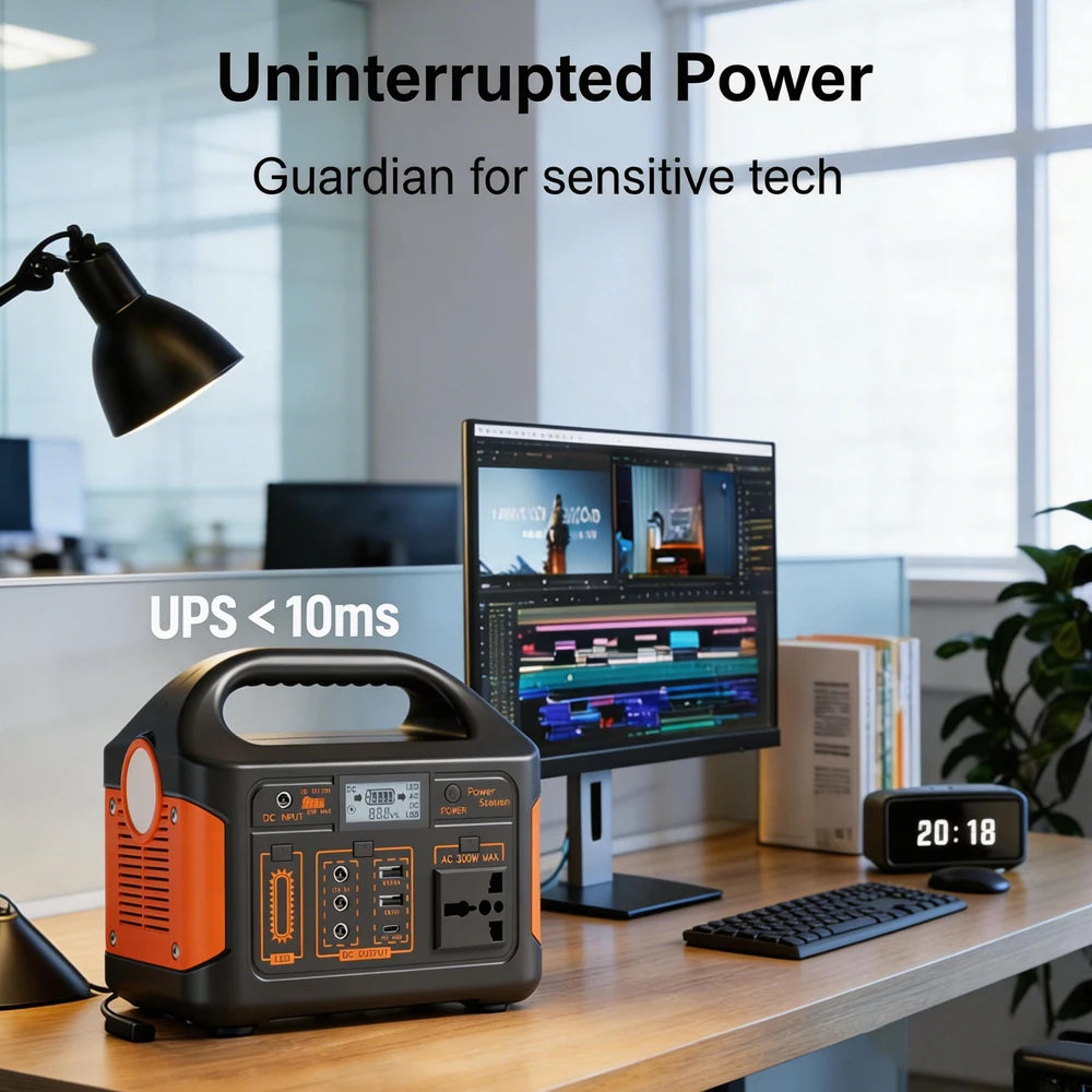 GaiaRay Portable Power Station 460.8Wh LiFePO4 110V Solar Generator