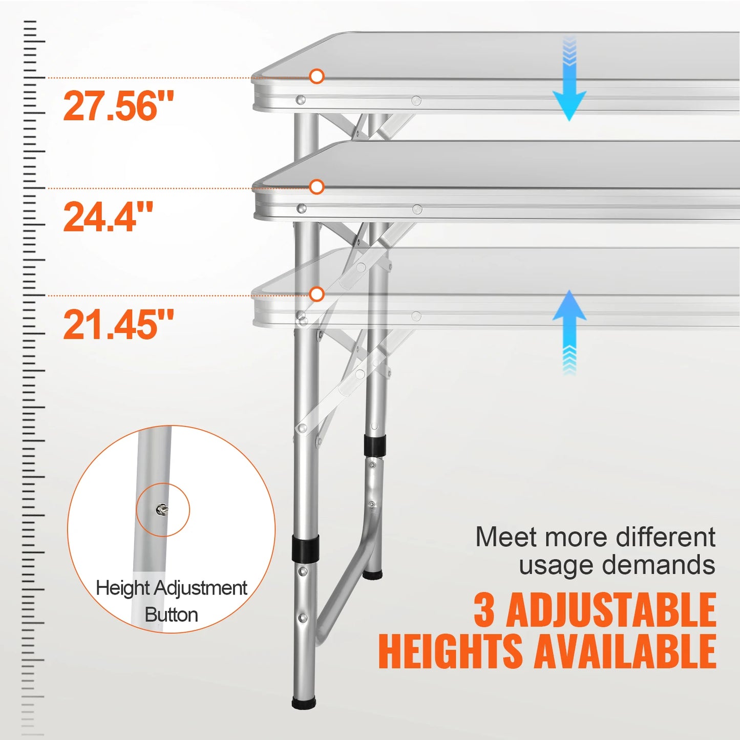 VEVOR Folding Camping Kitchen Table Quick Setup For Outdoor Use