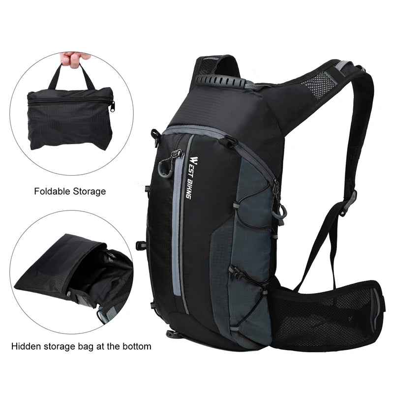 West Biking Water Repellent Hydration Backpack For Cycling And Hiking