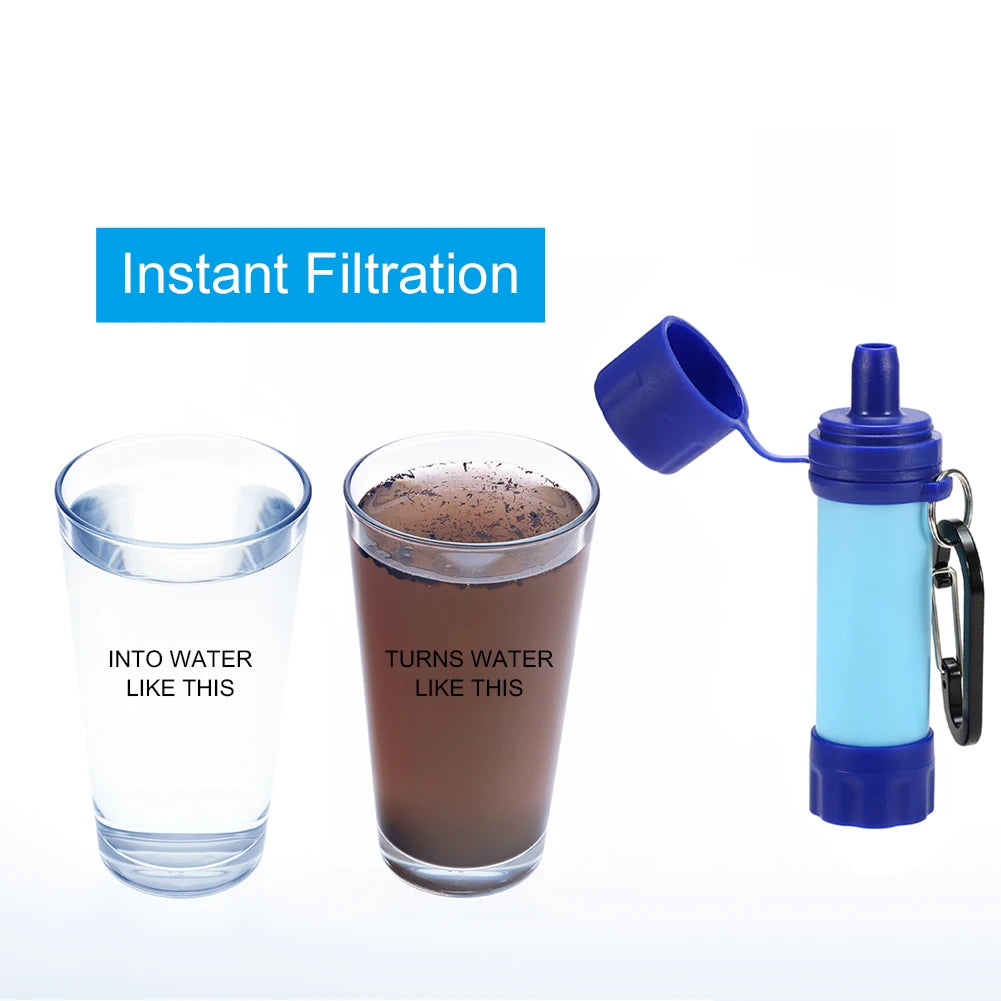 VODOOL Emergency Water Purifier Straw for Camping and Hiking