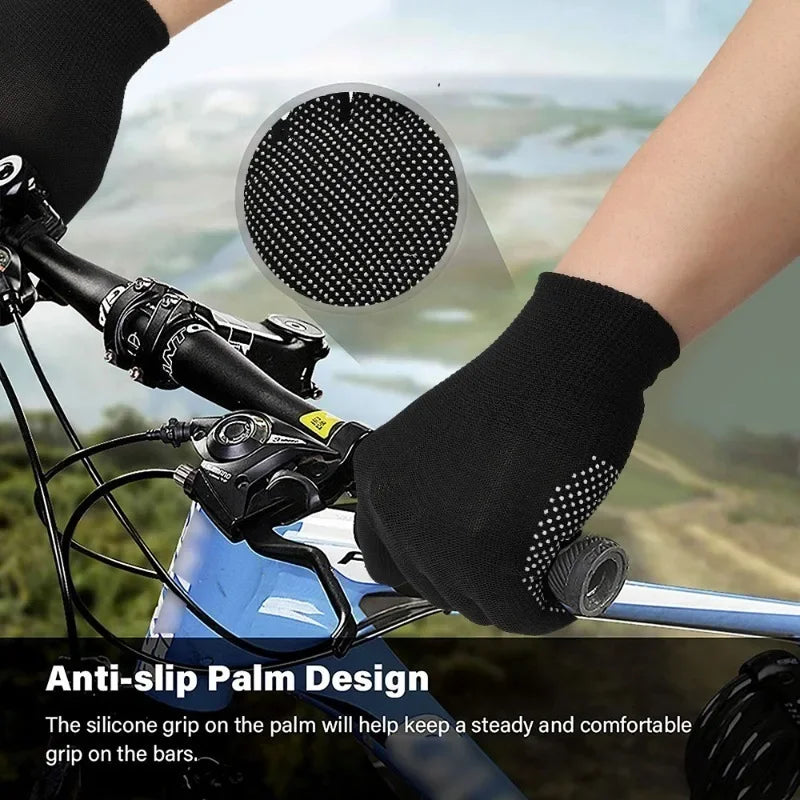 Non Slip Touchscreen Nylon Gloves for Outdoor Riding and Fitness