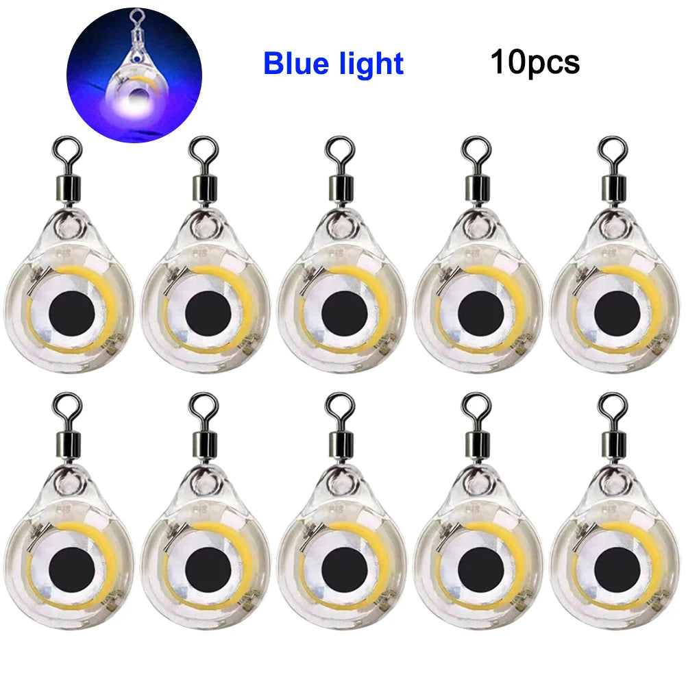 Alloet LED Fish Lure Light Underwater Eye Shape Luminous Bait