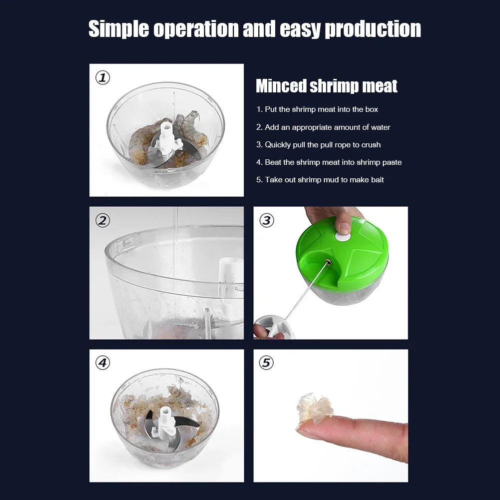 Portable Handheld Lure Mixing Mill Pulverizer For Fishing Gear