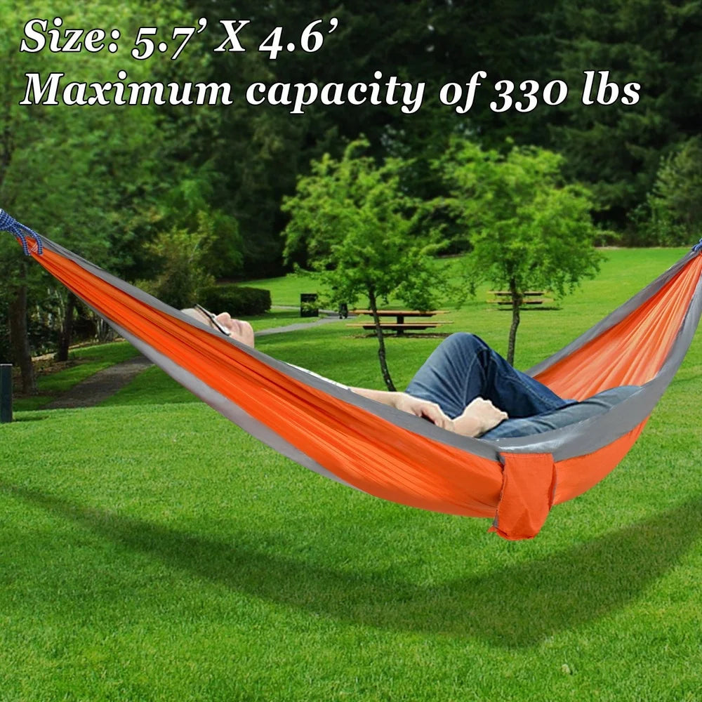 Ultralight Nylon Parachute Hammock With Straps Carabiners