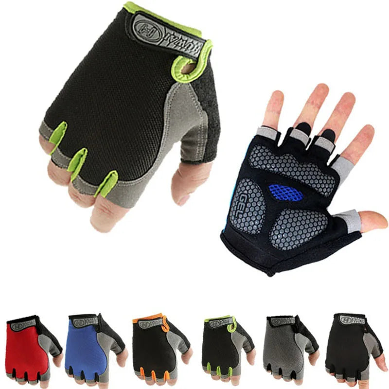 Anti Slip Breathable Half Finger Cycling Gloves For Men Women
