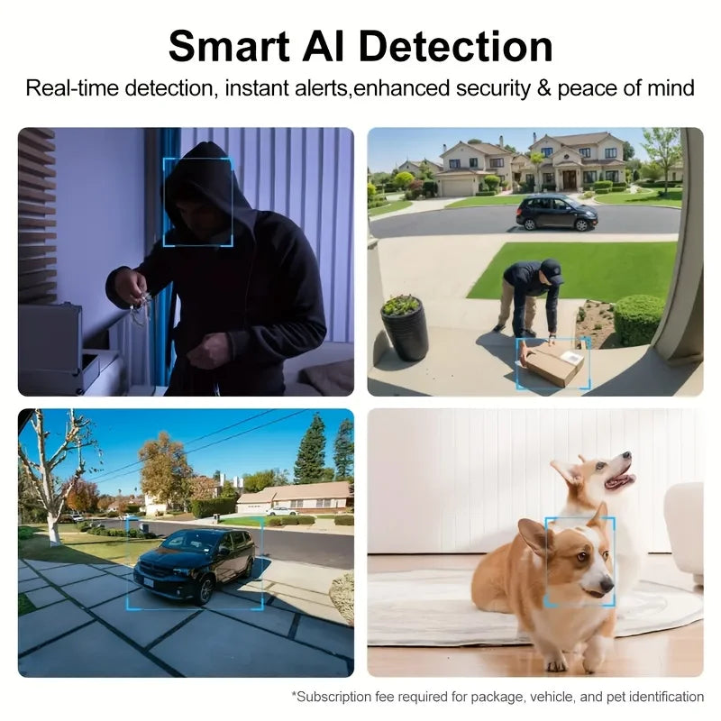 4MP Indoor Security Camera DualBand WiFi Pan Tilt For Home Surveillance