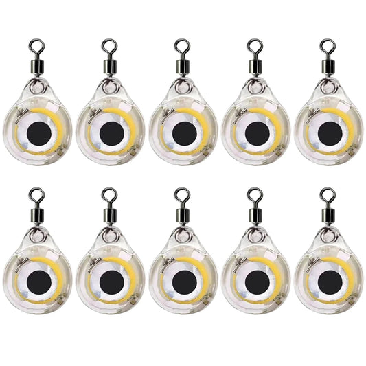 Alloet LED Fish Lure Light Underwater Eye Shape Luminous Bait