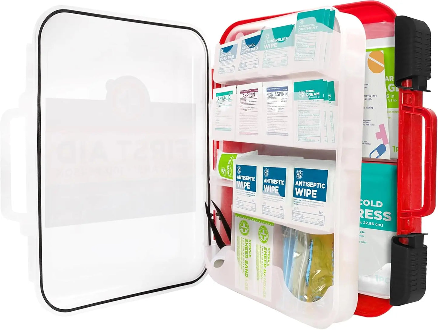 First Aid Kit Durable Hard Case For Office Home Car