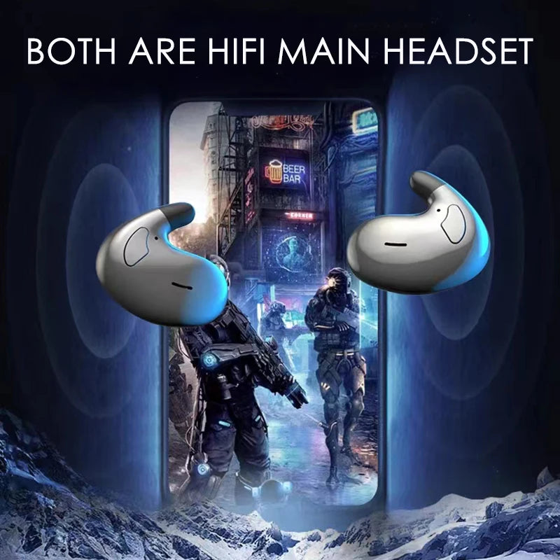 SK Ultra-thin Sleep Headphones Wireless Bluetooth Earbuds