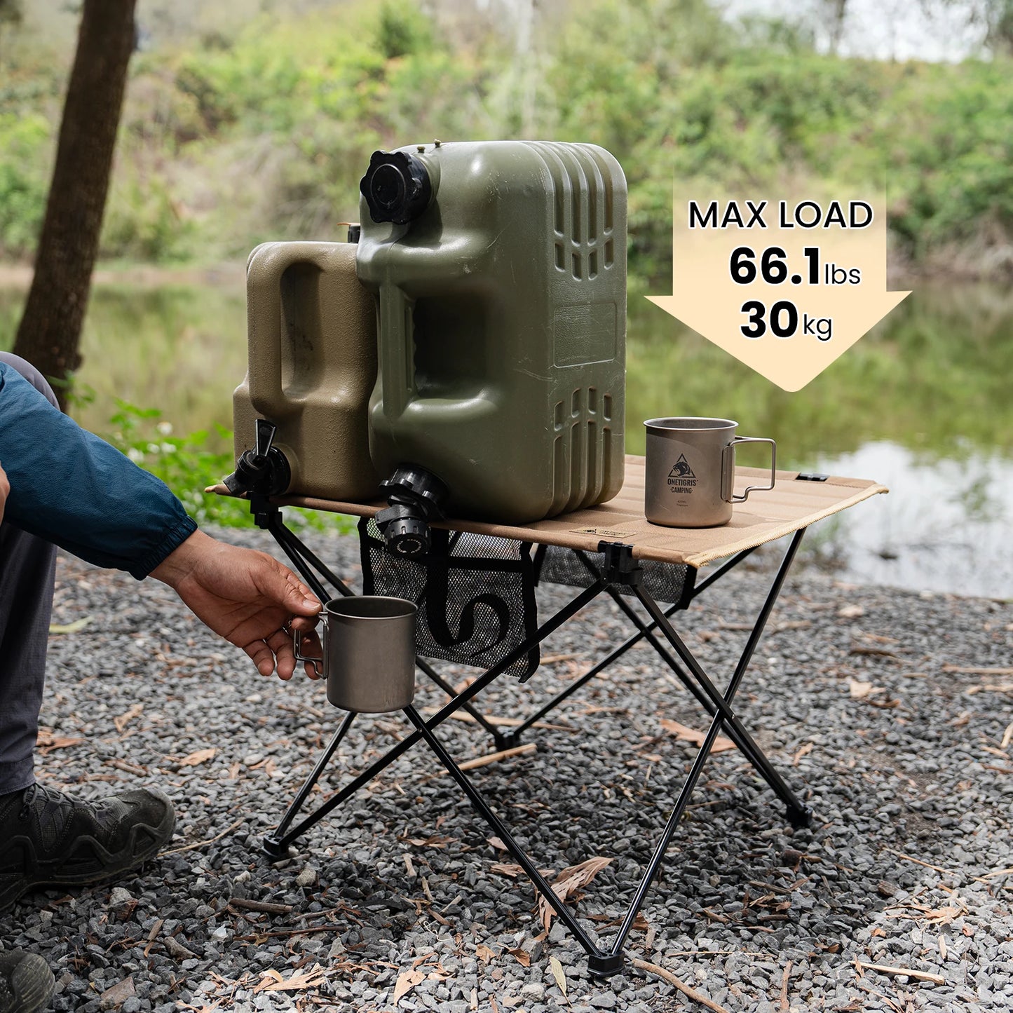Onetigris Ultralight Camping Folding Table Outdoor Dining Desk