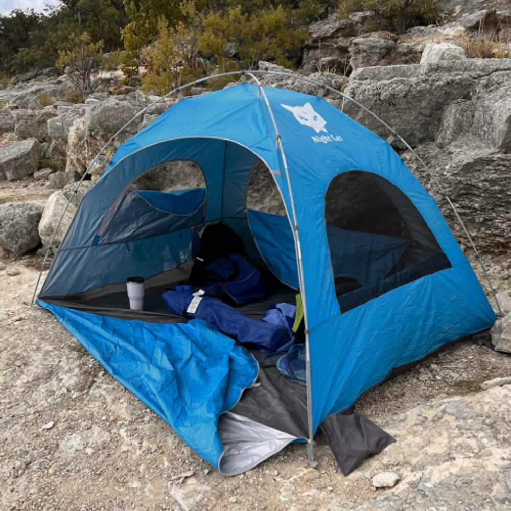 Night Cat Beach Tent Portable Sunshade Shelter With UV Protection