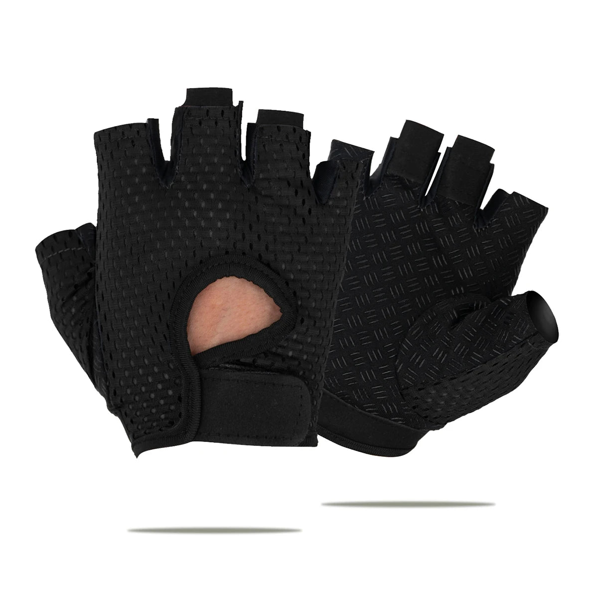 Breathable Anti Slip Fingerless Cycling Gloves for Training Unisex