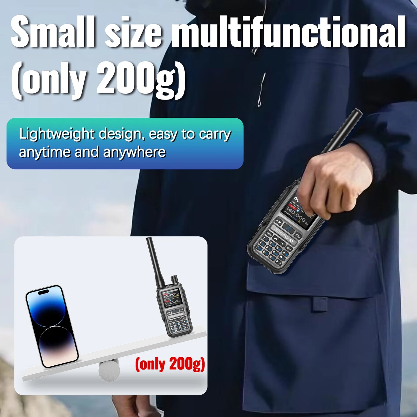 Baofeng UV-5R Mini Walkie Talkie Bluetooth Two-Way Radio