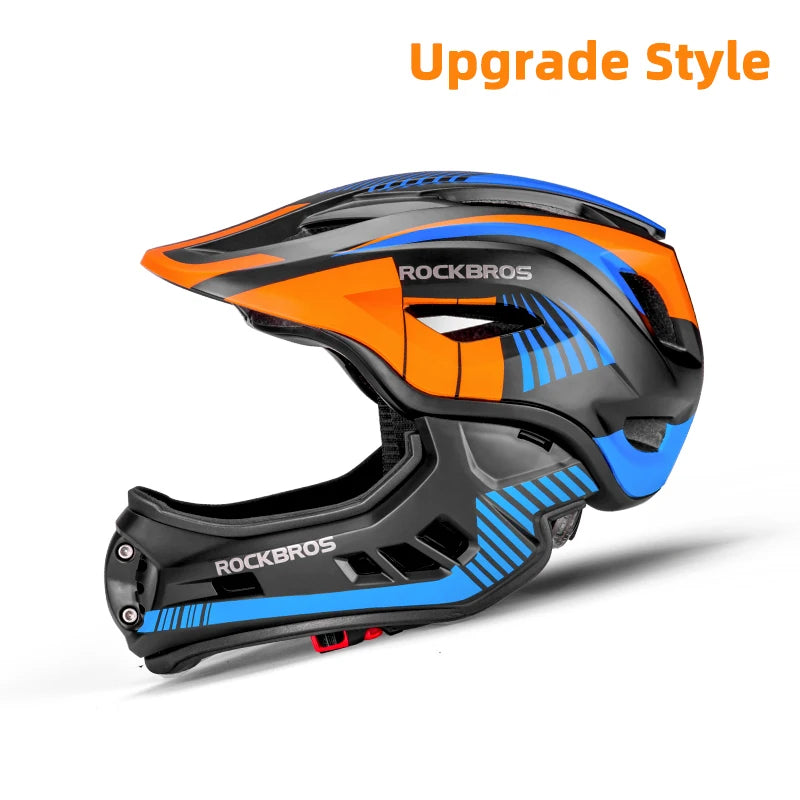 ROCKBROS Child Cycling Helmet With Detachable Full Face Shield