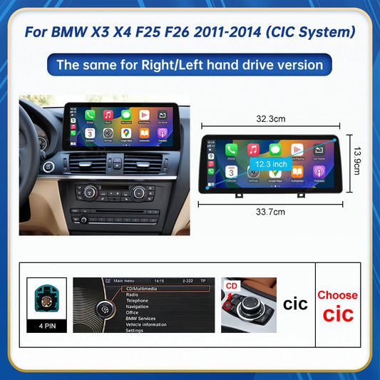 Road Top Ultra Thin Touch Linux Display Multimedia Player BMW