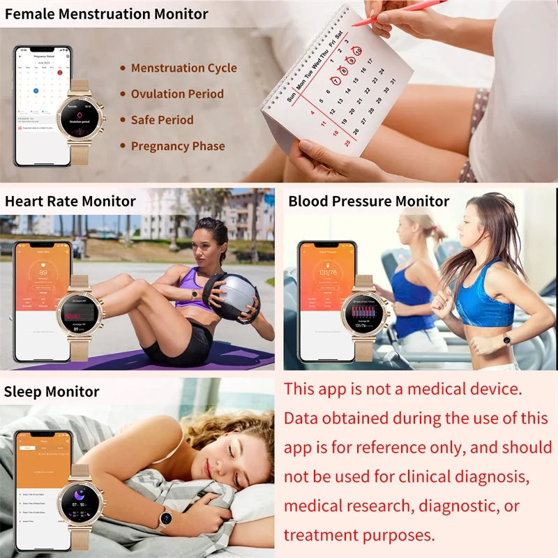 Ladies Smartwatch With Call Answering And Message Push IPhone Android