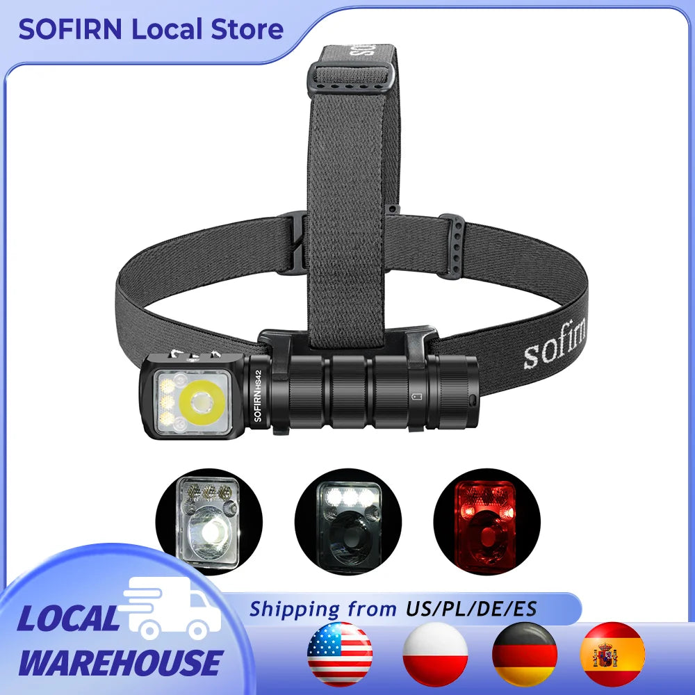 Sofirn HS42 Headlamp 2100lm USB C Rechargeable LED Torch
