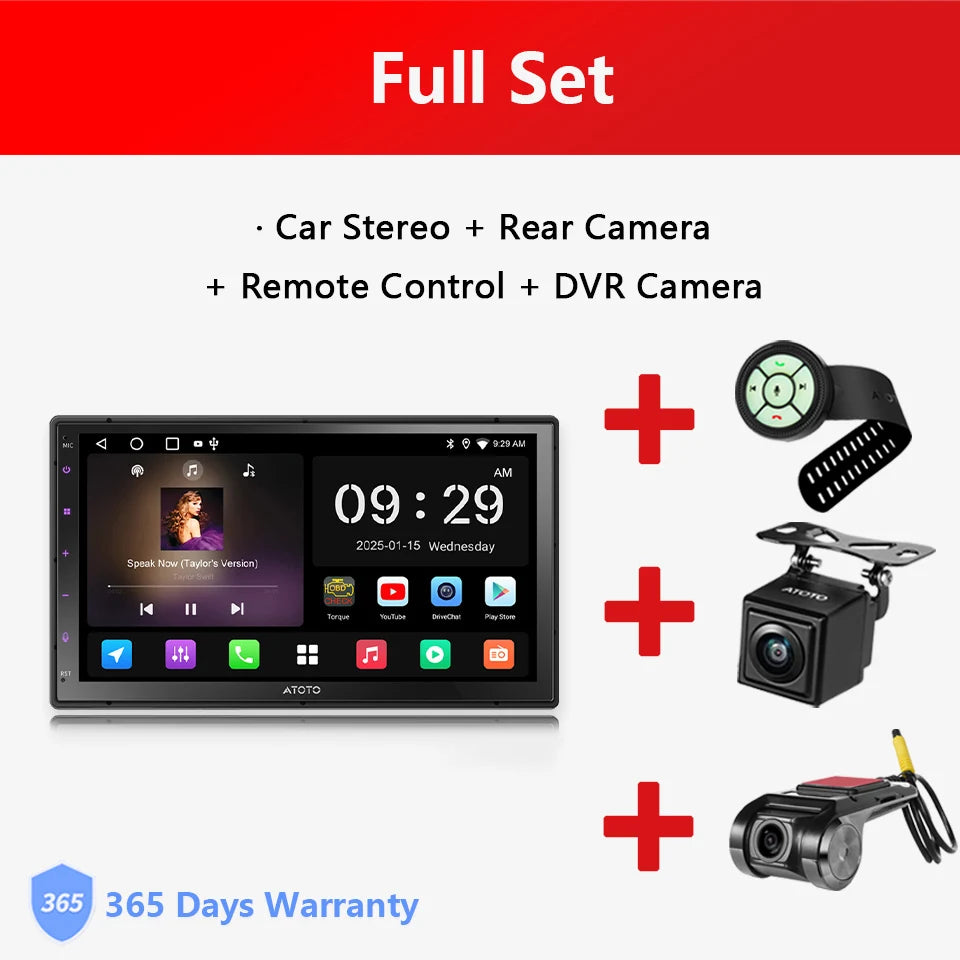 Atoto Android Car Multimedia Player With CarPlay Android Auto Bluetooth
