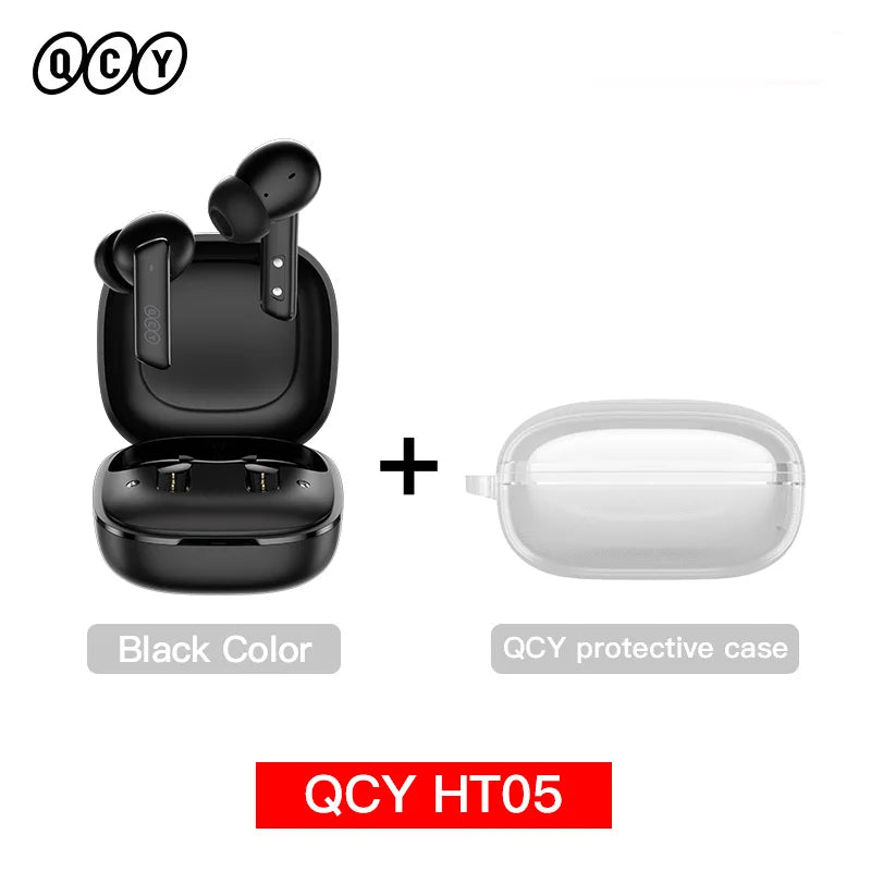 QCY HT05 ANC Wireless Earbuds With 40dB Noise Cancellation Bluetooth 5.2