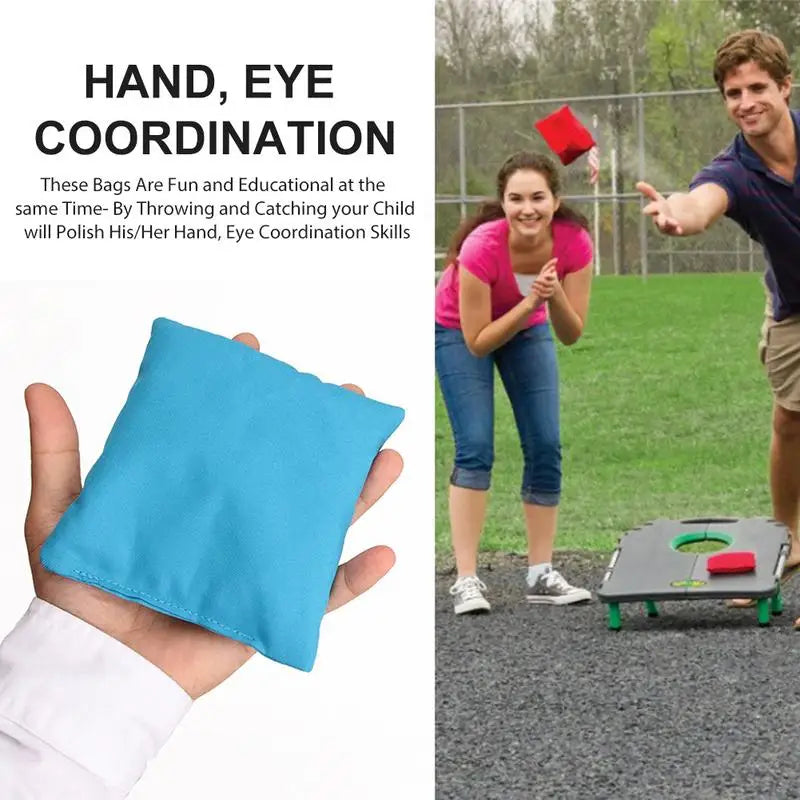 Eight Pack Cornhole Bean Bags Set For Outdoor Backyard Fun