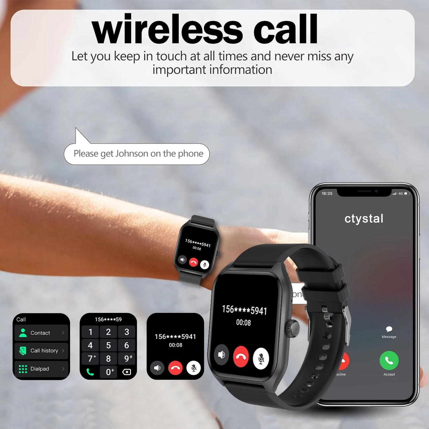 AI Voice Assistant Smart Watch With 100 Sports Tracking
